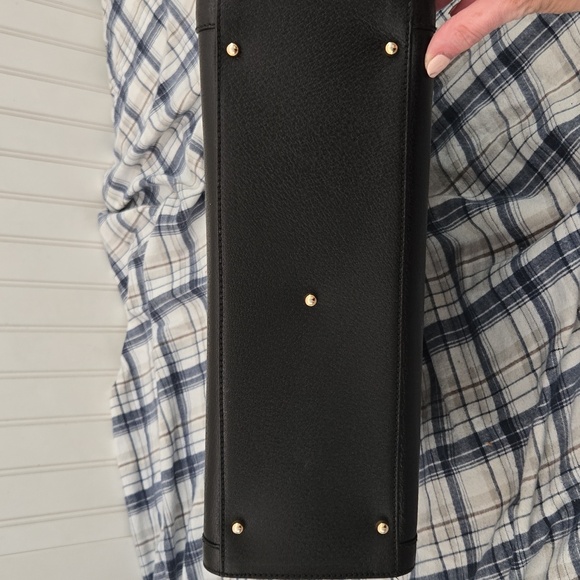 GUCCI DIANA Black Leather Tote Bamboo Handles - Picture 14 of 17